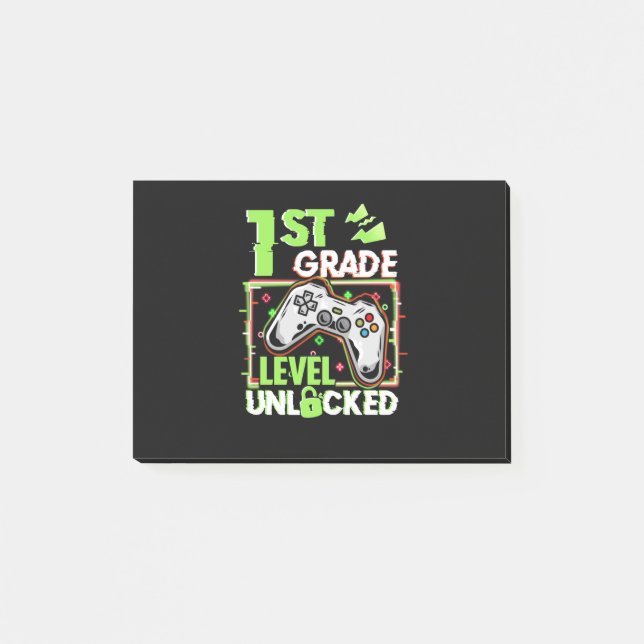 Notas Post-it® 1.ᵉʳ Nivel De Grado Desbloqueado (Anverso)