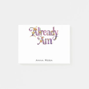 Notas Post-it® *~* 1 Gratitud Floral Manifiesto AP85 YA AM