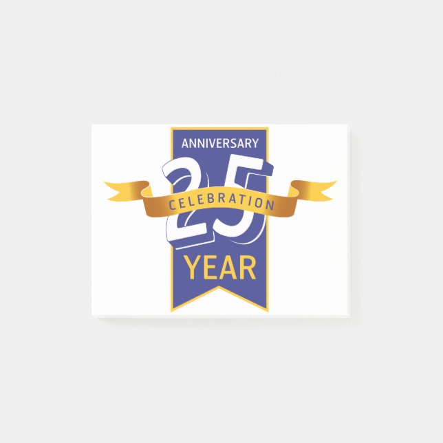 Notas Post-it® 25.º aniversario (Anverso)