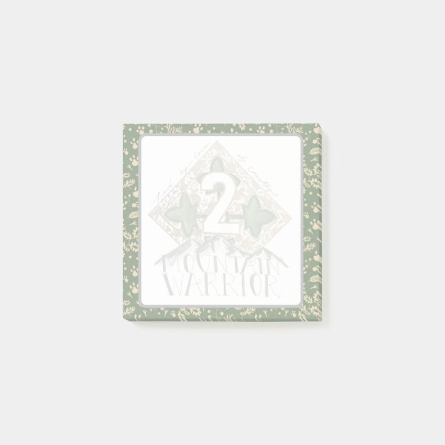 Notas Post-it® 2 Mountain Warrior Post-Its (Anverso)
