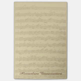 Notas Post-it® 2do nombre del personalizado del manuscrito de la