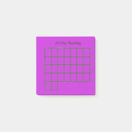 Notas Post-it® 30 Day Tracker Purple Sticky Notes