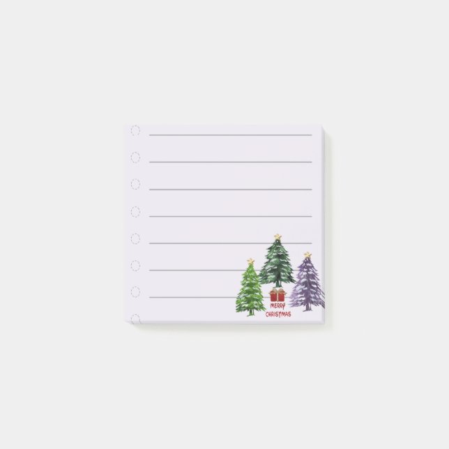 Notas Post-it® 3 árbol de Navidad (Anverso)