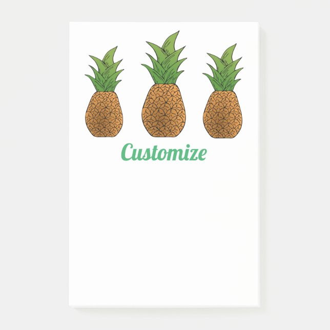 Notas Post-it® 3 Pineapples Thunder_Cove (Anverso)