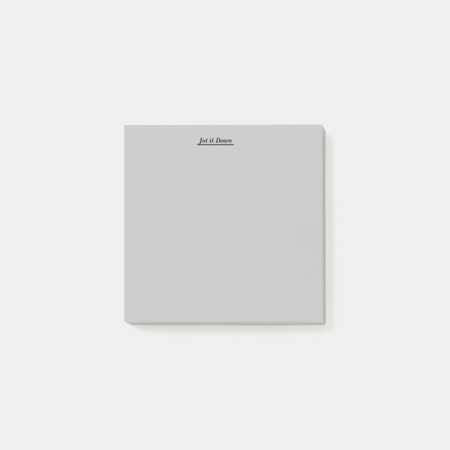 Notas Post-it® 3X3 Jot it Down Post it it (Anverso)