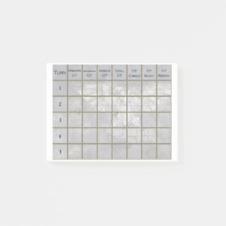 Notas Post-it® 40 K Game Tracker Post-it® Notes