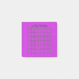 Notas Post-it® 42 Day Tracker Purple Sticky Notes
