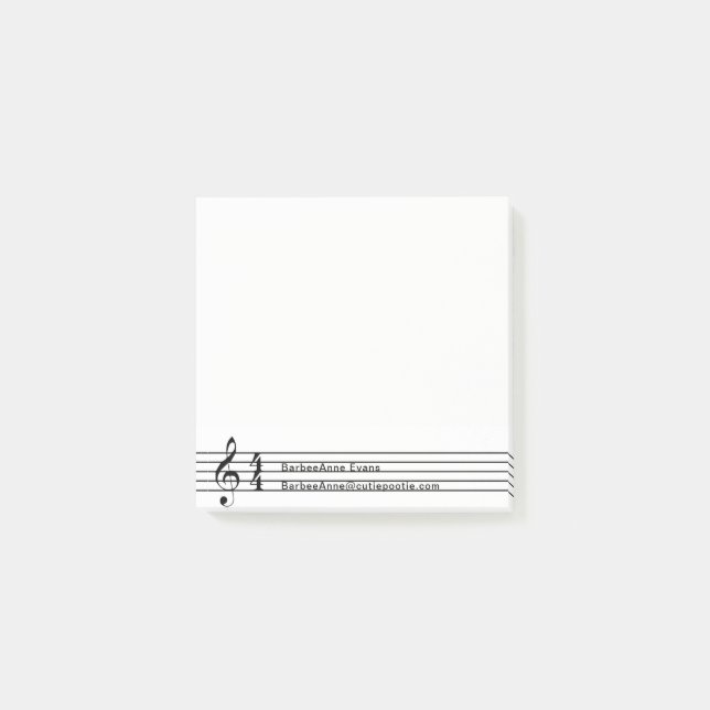 Notas Post-it® 4/4 vez (Anverso)