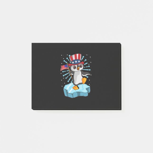 Notas Post-it® 4 De Julio De 2021 Pingüino (Anverso)