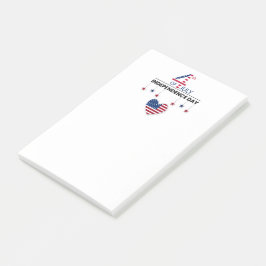 Notas Post-it® 4 de julio Día de la Independencia