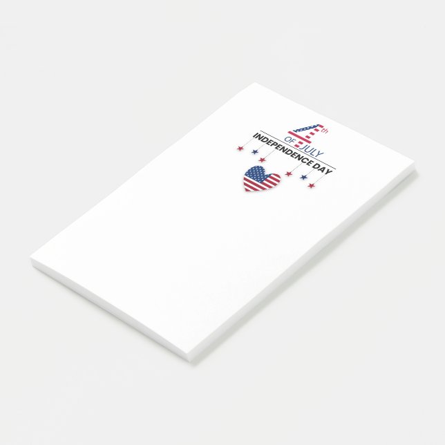 Notas Post-it® 4 de julio Día de la Independencia (En perspectiva)