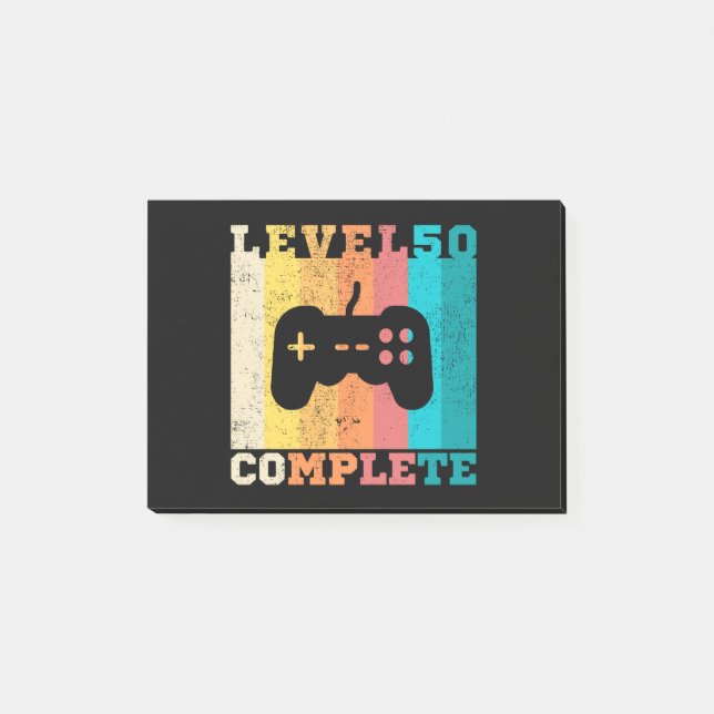 Notas Post-it® 50th Birthday/ Anniversary Level 50 Complete (Anverso)