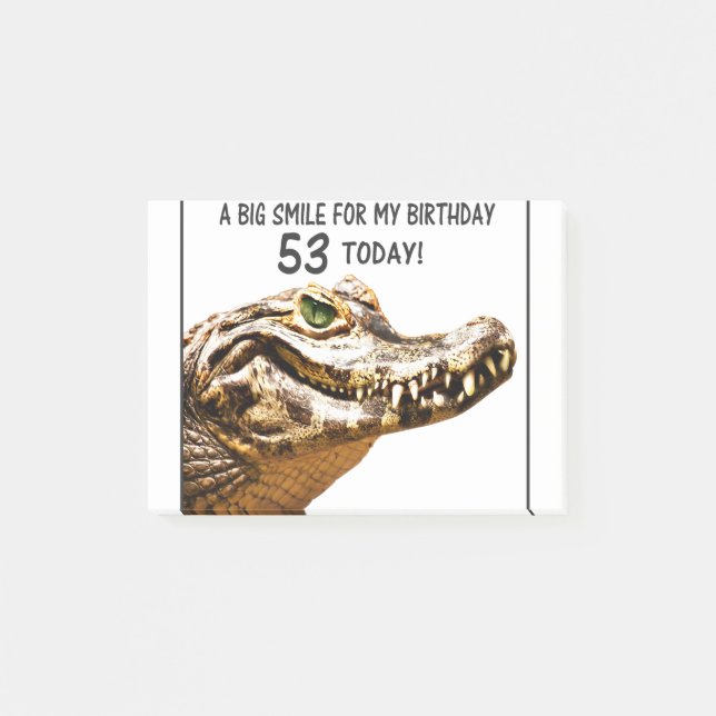 Notas Post-it® 53.ª sonrisa de lagarto (Anverso)