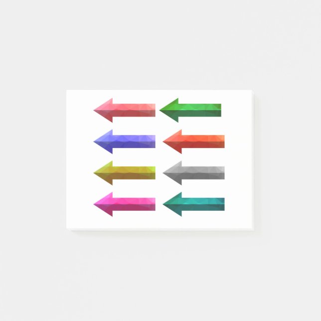 Notas Post-it® 5424Flechas de color (Anverso)