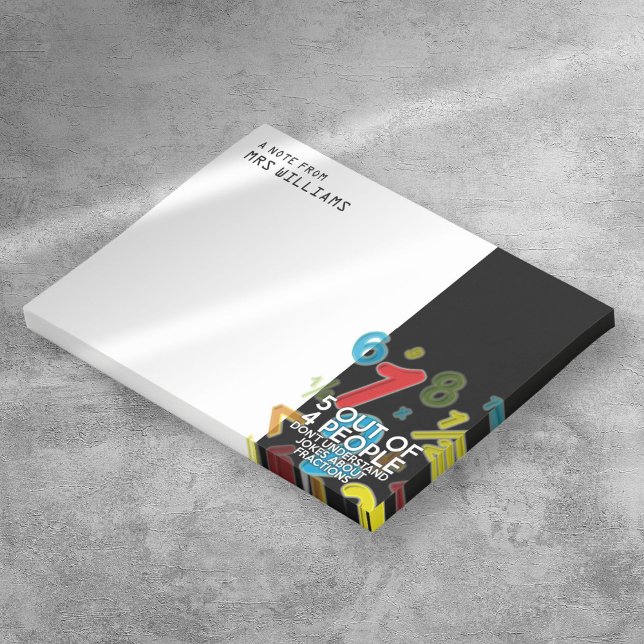 Notas Post-it® 5 DE CADA 4 PERSONAS HACEN Cita Graciosa (5 OUT OF 4 PEOPLE Math Funny Quote Post-it Notes)