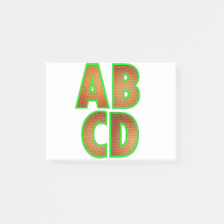Notas Post-it® 6323Alfabeto textil