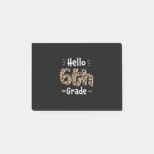 Notas Post-it® 6.º Grado Docente Hola Sexto Grado