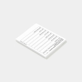 Notas Post-it® 8CPH Mes Planner Tracker Post-it Pad