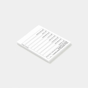 Notas Post-it® 8CPH Mes Planner Tracker Post-it Pad