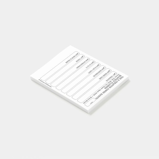 Notas Post-it® 8CPH Mes Planner Tracker Post-it Pad (En perspectiva)