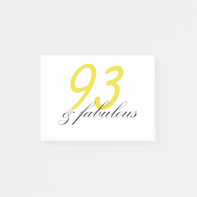 Notas Post-it® 93 y fabuloso (Anverso)