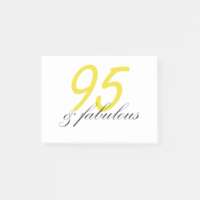 Notas Post-it® 95 y fabuloso (Anverso)