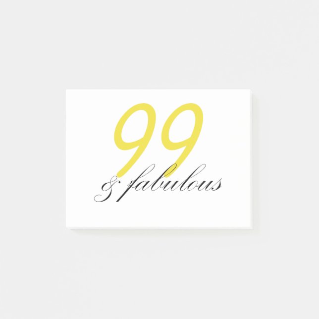 Notas Post-it® 99 y fabuloso (Anverso)