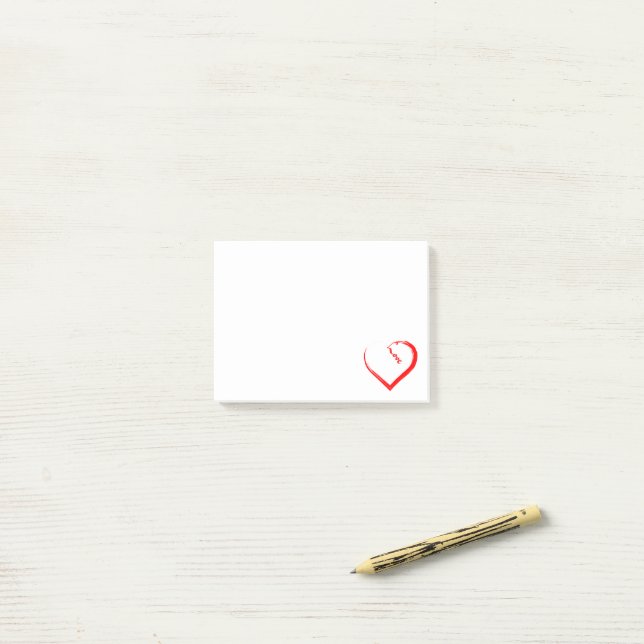 Notas Post-it® A Lovely Heart Post-it Notes (Escritorio)