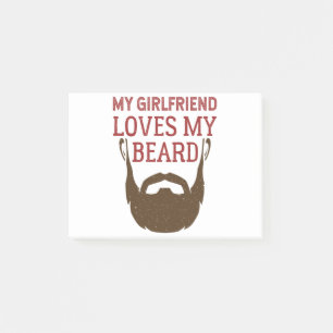 Notas Post-it® A Mi Novia Le Encanta Mi Novio Con Barba