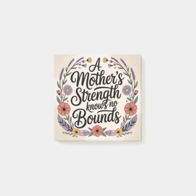 Notas Post-it® A Mother's Strength Knows No Bounds (Anverso)