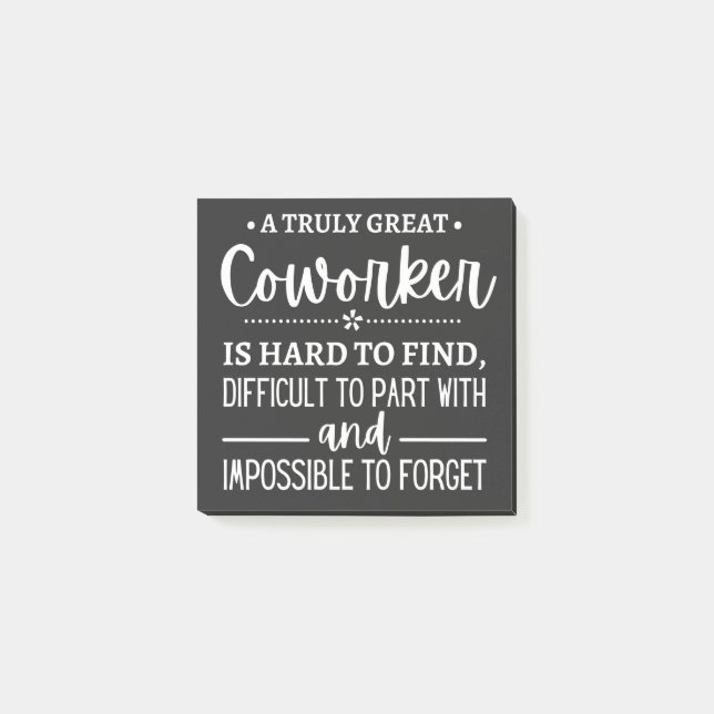 Notas Post-it® A Truly Great Coworker (Anverso)