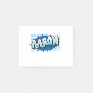 Notas Post-it® Aaron Your Name Graffiti Brick Wall Stylize