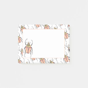 Notas Post-it® Abeja Goliath Bug de amor rosado