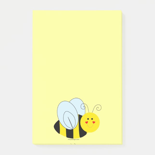 Notas Post-it® Abeja linda (Anverso)