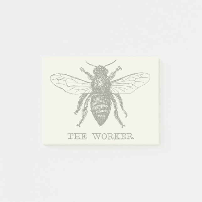Notas Post-it® Abeja Obrera Miel Abejorro Negro (Anverso)