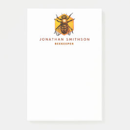 Notas Post-it® Abeja personalizada moderna y elegante