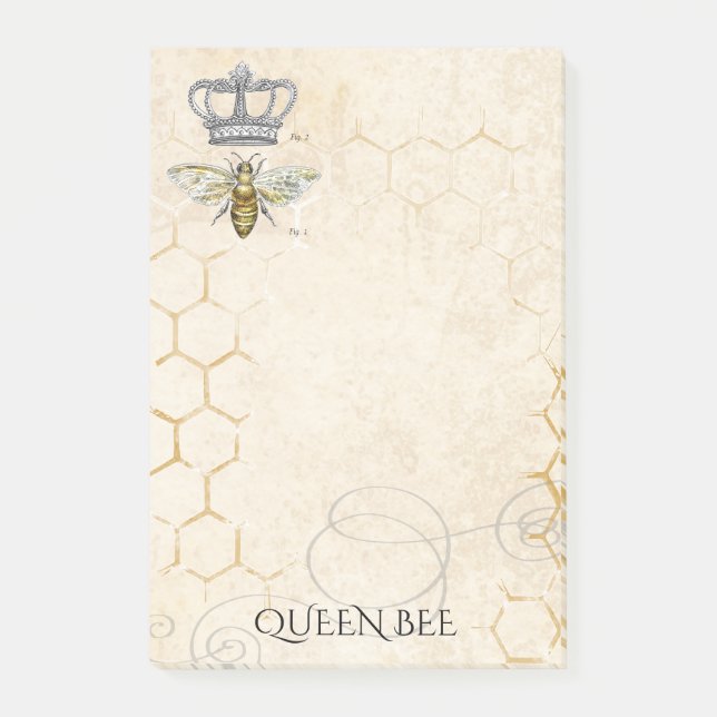Notas Post-it® Abeja reina (Anverso)