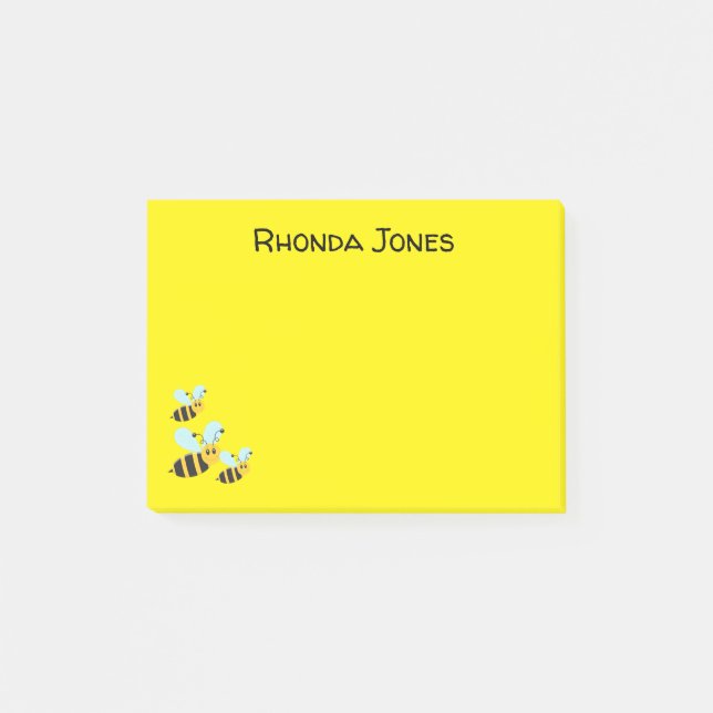 Notas Post-it® Abejas de burbujas (Anverso)