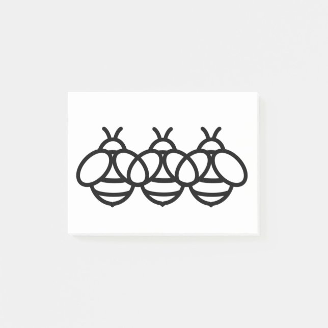 Notas Post-it® abejorra abejorra insecto Cute (Anverso)