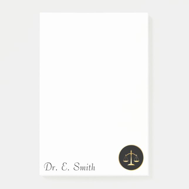 Notas Post-it® Abogado (Anverso)