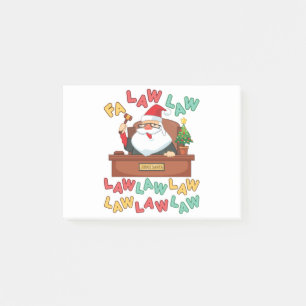 Notas Post-it® Abogados de la Ley de la Fa Navidades Santa Juez