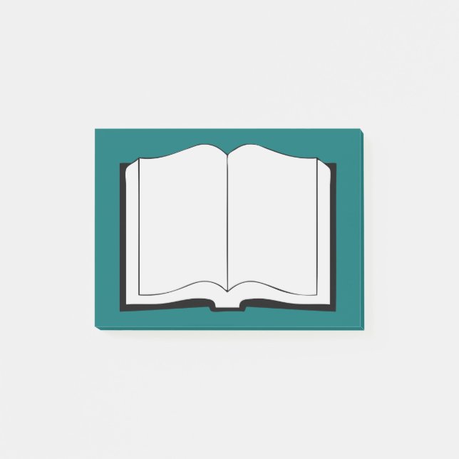 Notas Post-it® Abra el libro (Anverso)