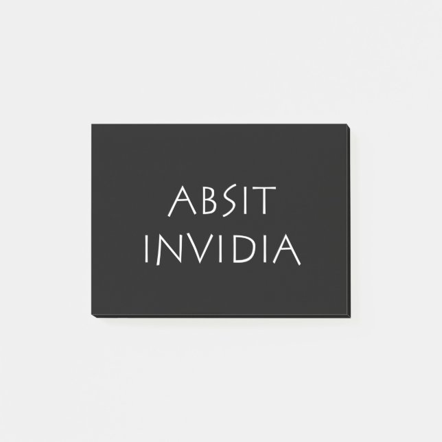 Notas Post-it® Absit invidia (Anverso)