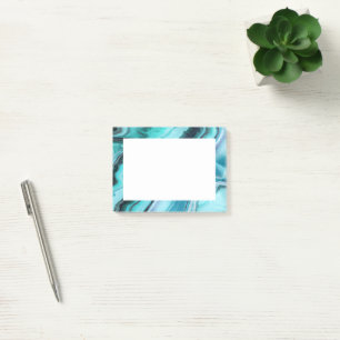 Notas Post-it® Abstract Blues Stylish Trendy