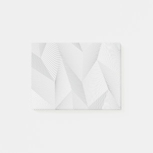 Notas Post-it® Abstract, trendy, modern, simple line pattern