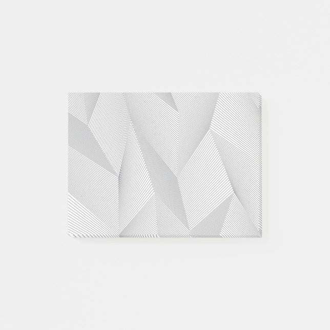 Notas Post-it® Abstract, trendy, modern, simple line pattern (Anverso)
