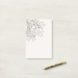 Notas Post-it® Abstract Xmas holidays mistletoe