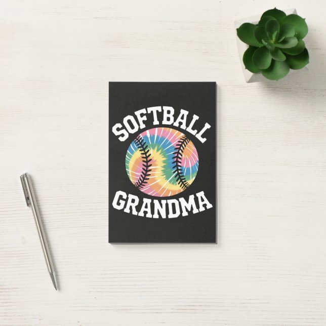 Notas Post-it® Abuela de sóftbol (Oficina)