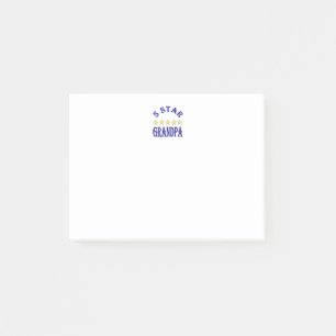 Notas Post-it® Abuelo de Cinco Estrellas