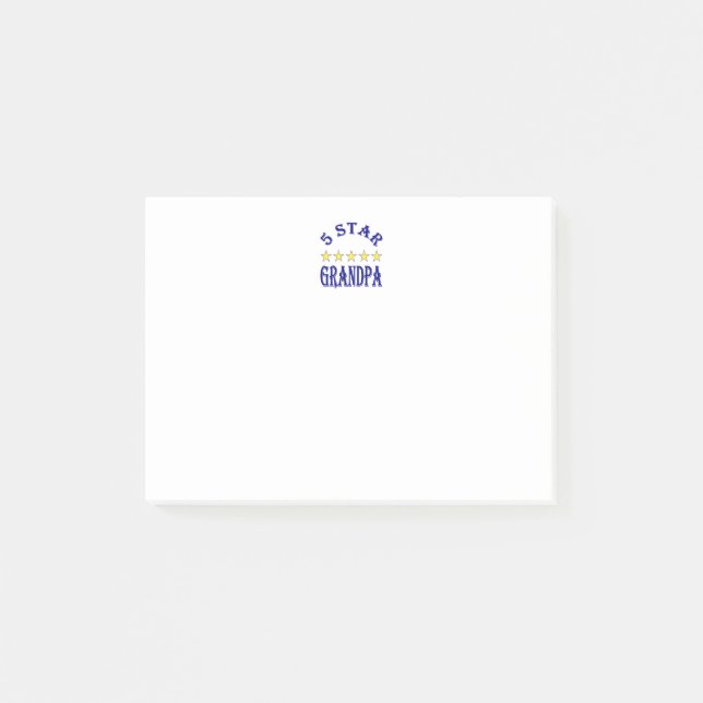 Notas Post-it® Abuelo de cinco estrellas (Anverso)